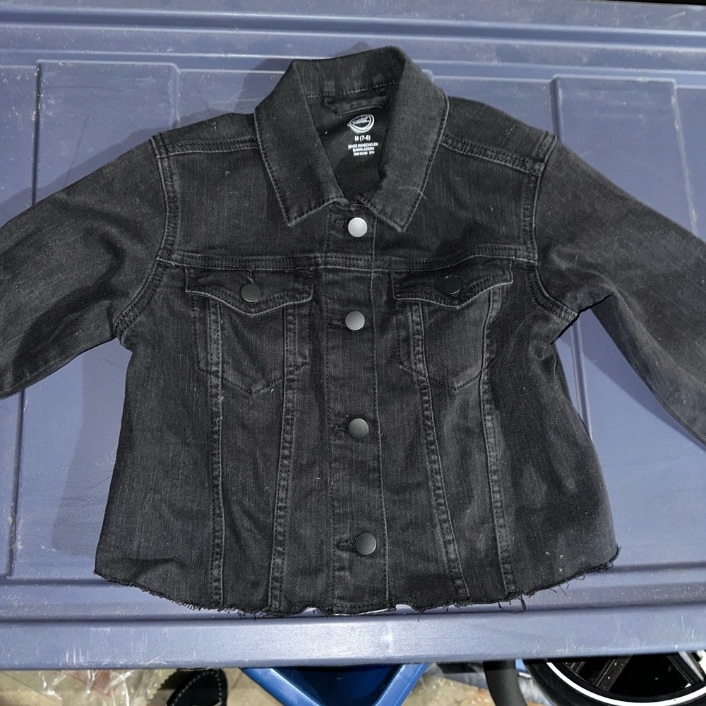 Wonder Nation Black Denim Jacket for Kids